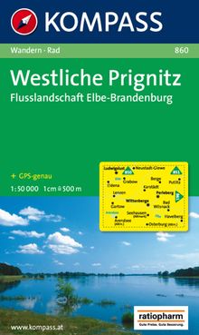 KOMPASS Wanderkarte Westliche Prignitz - Flusslandschaft Elbe-Brandenburg, MAIRDUMONT: KOMPASS-Wanderkarten