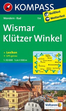 KOMPASS Wanderkarte Wismar - Klützer Winkel, MAIRDUMONT: KOMPASS-Wanderkarten
