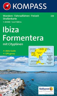 239 Ibiza, Formentera 1:50.000, KOMPASS Wanderkarte