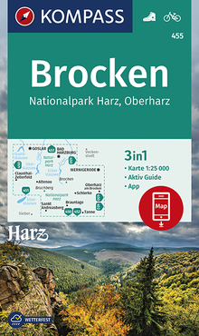 KOMPASS Wanderkarte Brocken, Nationalpark Harz, Oberharz 1:25T, MAIRDUMONT: KOMPASS-Wanderkarten