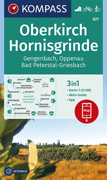 KOMPASS Wanderkarte Oberkirch, Hornisgrinde, Gengenbach, Oppenau, Bad Peterstal-Griesbach, MAIRDUMONT: KOMPASS-Wanderkarten