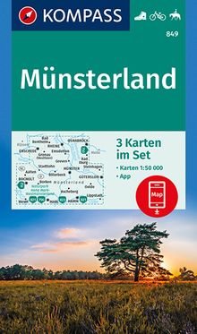 KOMPASS Wanderkarte 849 Münsterland, KOMPASS-Wanderkarten