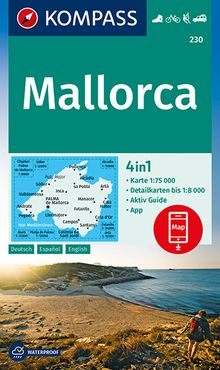 230 Mallorca 1:75.000, KOMPASS Wanderkarte