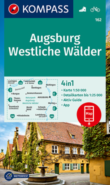 KOMPASS Wanderkarte Augsburg, Westliche Wälder, MAIRDUMONT: KOMPASS-Wanderkarten
