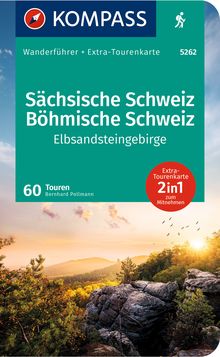 5262 Sächsische Schweiz, Böhmische Schweiz, Elbsandsteingebirge, MAIRDUMONT: KOMPASS Wanderführer