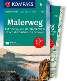 5265 Malerweg - Auf den Spuren der Romantiker durch die Sächsische Schweiz, MAIRDUMONT: KOMPASS Wanderführer