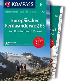 Europäischer Fernwanderweg E5, Von Konstanz nach Verona, 32 Etappen, KOMPASS Wanderführer