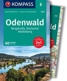 Odenwald, 60 Touren mit Extra-Tourenkarte, MAIRDUMONT: KOMPASS Wanderführer