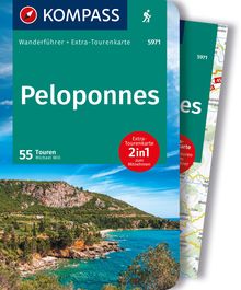 Peloponnes, 55 Touren mit Extra-Tourenkarte, MAIRDUMONT: KOMPASS Wanderführer