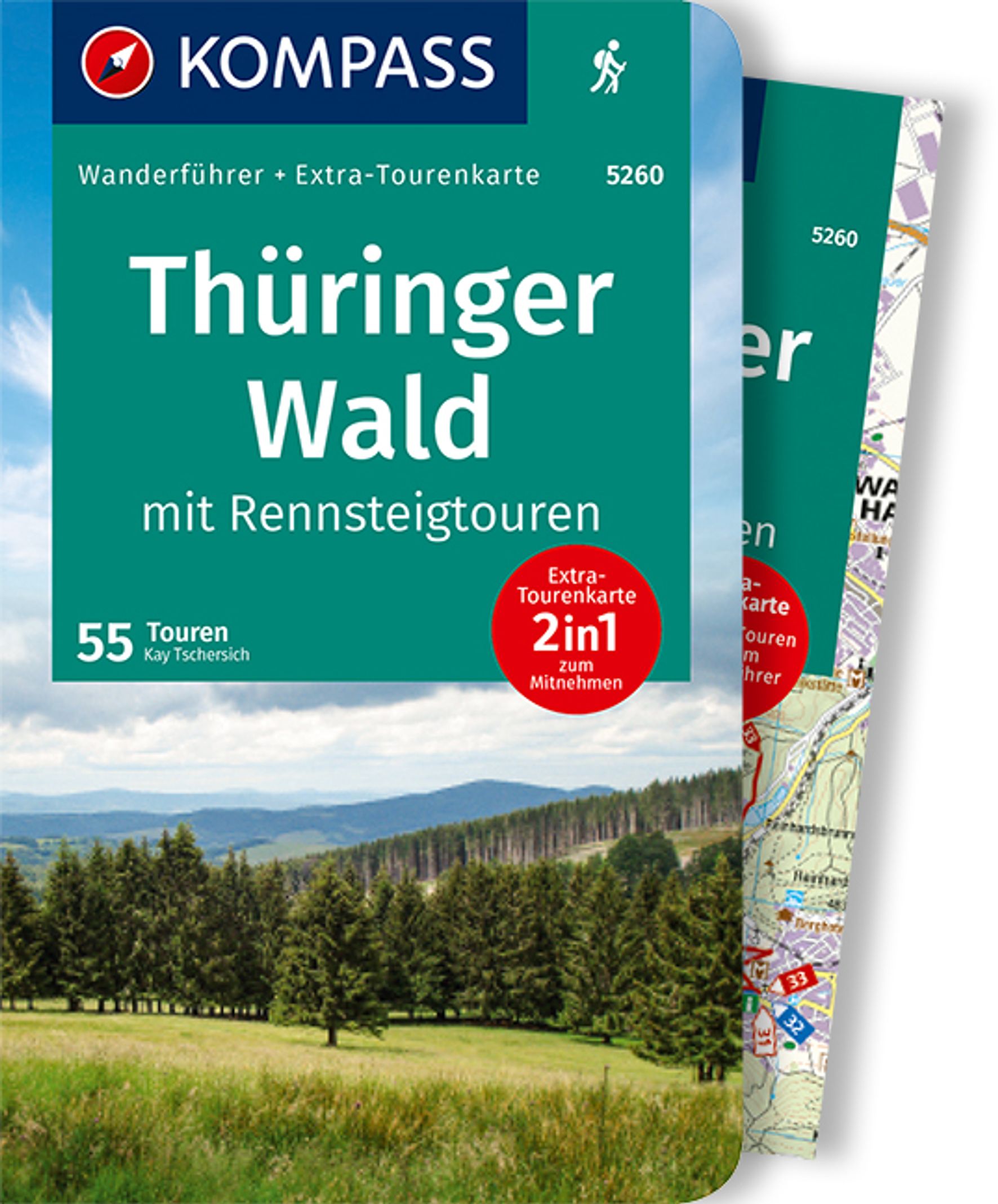 MAIRDUMONT Thüringer Wald mit Rennsteigtouren, 55 Touren mit Extra-Tourenkarte
