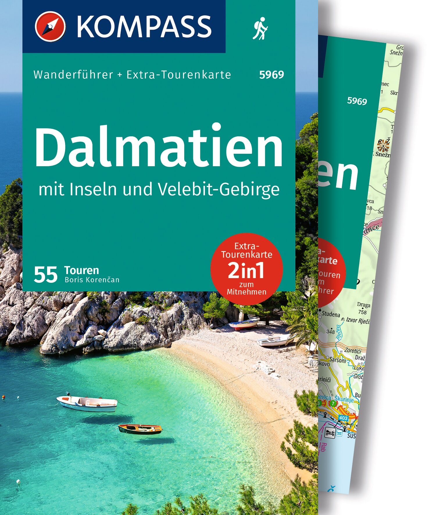 MAIRDUMONT Dalmatien mit Inseln, Velebit-Gebirge und Plitvicer Seen, 55 Touren mit Extra-Tourenkarte