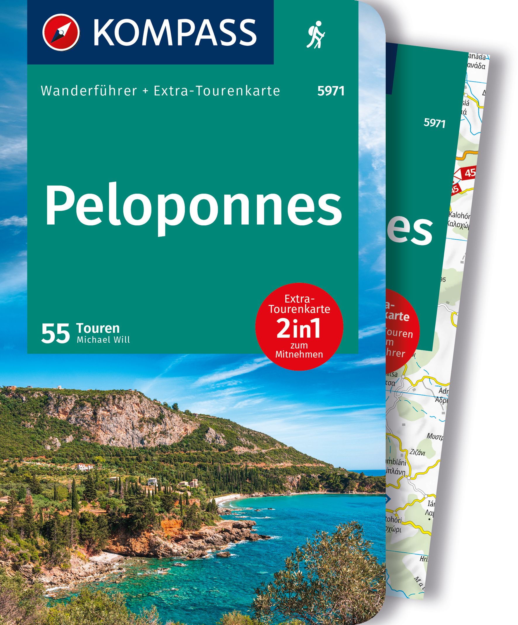 MAIRDUMONT Peloponnes, 55 Touren mit Extra-Tourenkarte