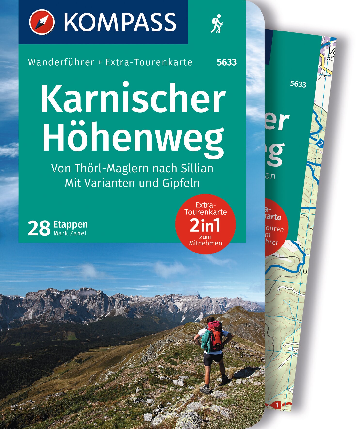 MAIRDUMONT Karnischer Höhenweg, Von Thörl-Maglern nach Sillian, Mit Varianten und Gipfeln, 28 Touren mit Extra-Tourenkarte