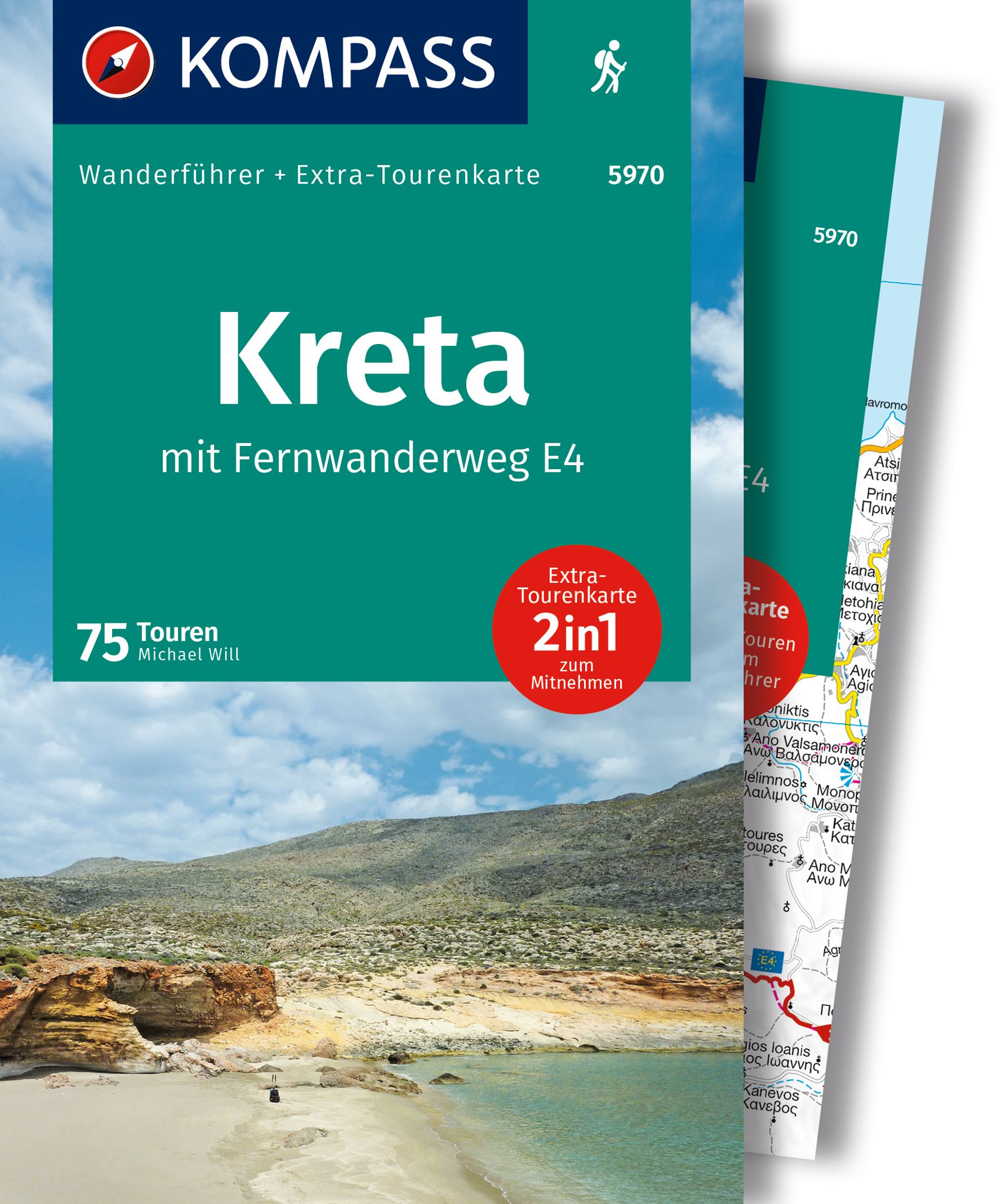 MAIRDUMONT Kreta mit Weitwanderweg E4, 75 Touren mit Extra-Tourenkarte