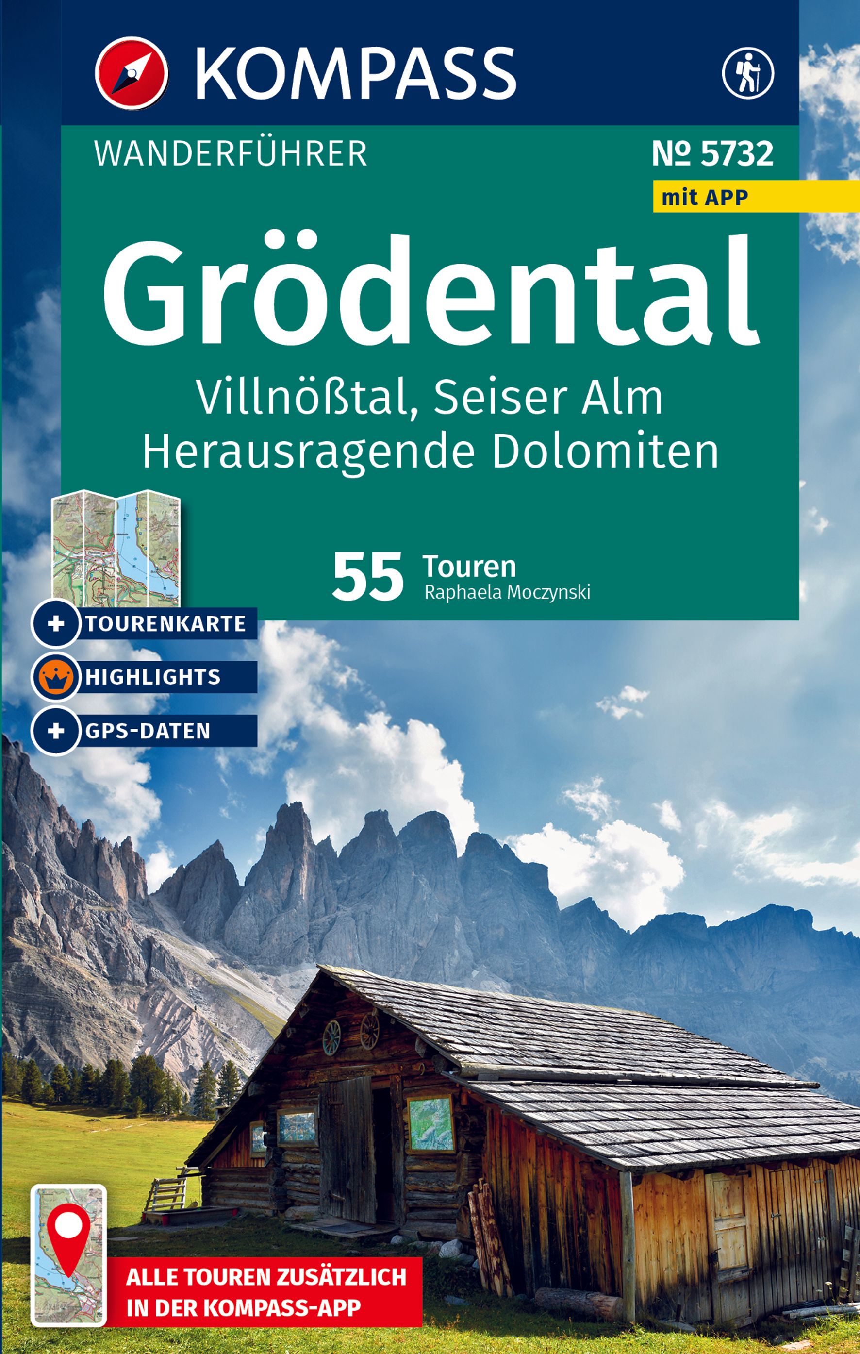 MAIRDUMONT Grödental, Villnößtal, Seiser Alm, Herausragende Dolomiten, 55 Touren mit Extra-Tourenkarte