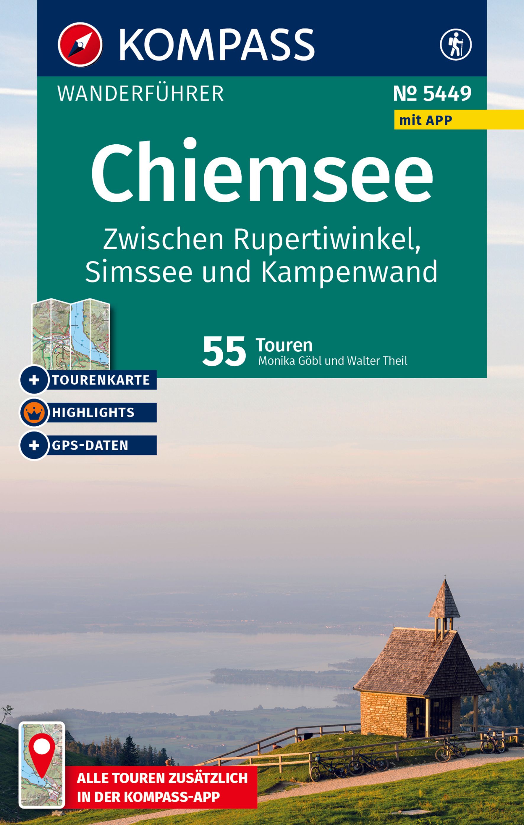 MAIRDUMONT Chiemsee, Zwischen Rupertiwinkel, Simssee und Kampenwand, 55 Touren mit Extra-Tourenkarte