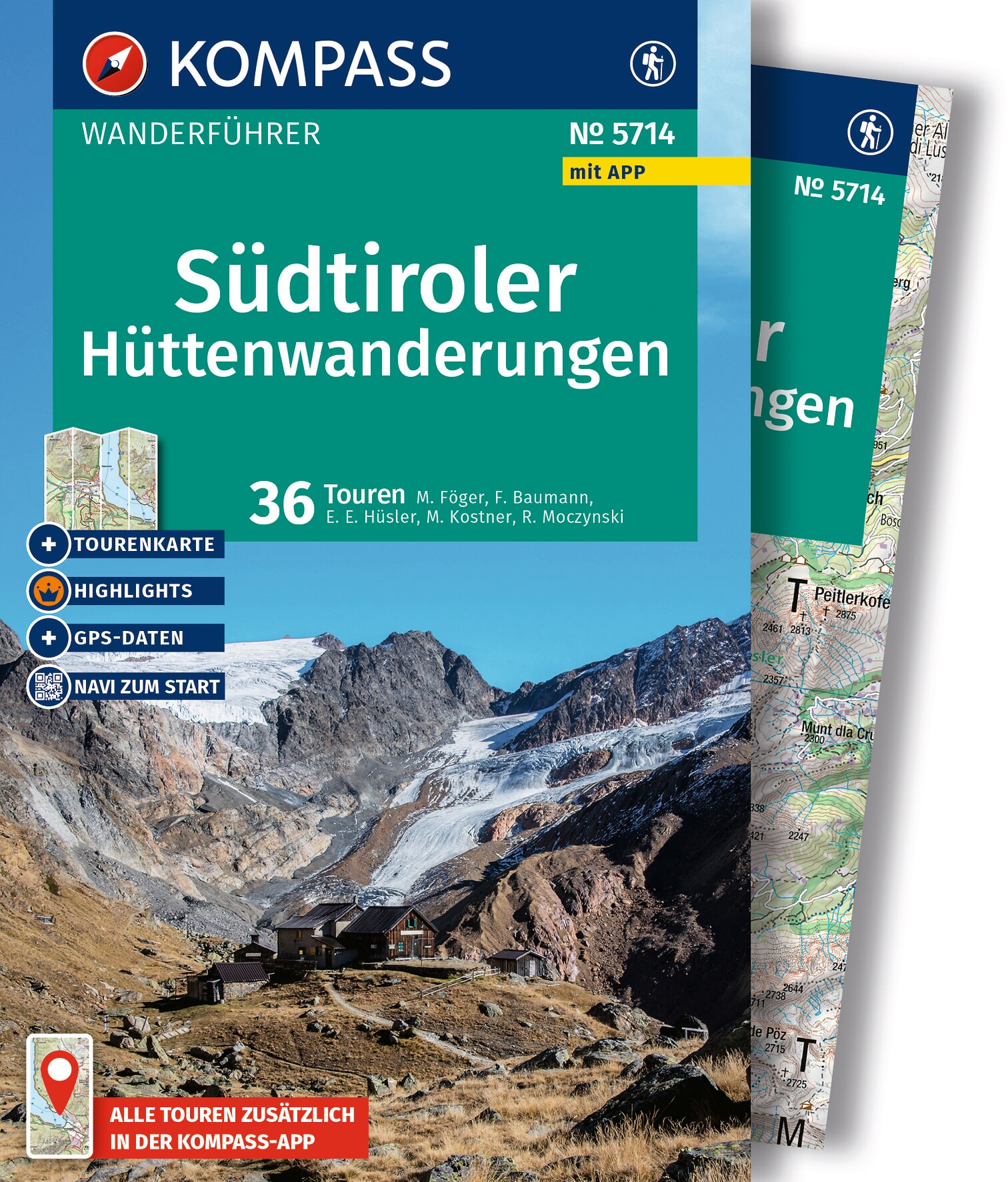 MAIRDUMONT Südtiroler Hüttenwanderungen, 36 Touren mit Extra-Tourenkarte