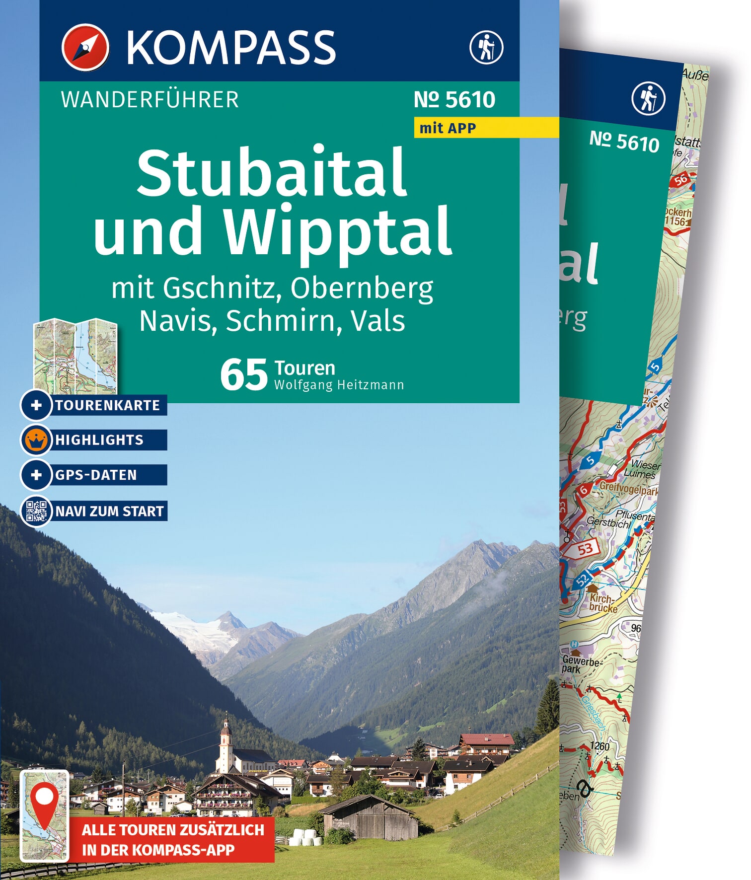 MAIRDUMONT Stubaital und Wipptal mit Gschnitz, Obernberg, Navis, Schmirn, Vals, 65 Touren mit Extra-Tourenkarte